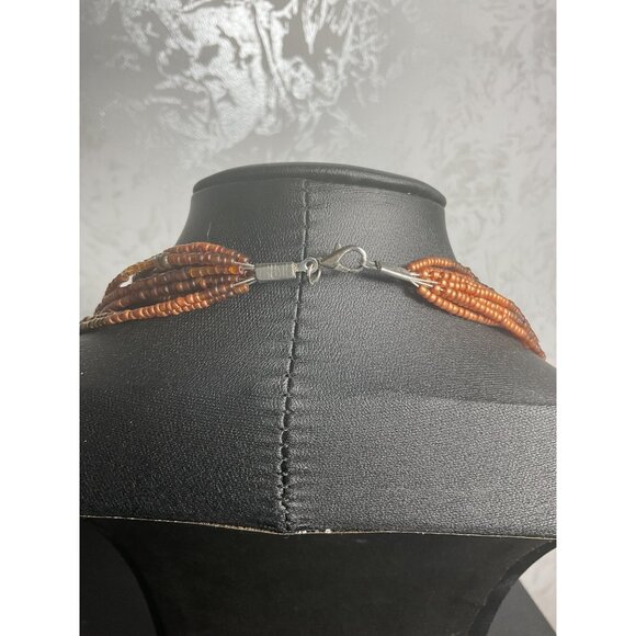 Multistrand Beaded Necklace With Lobster Clasp For Women - Picture 4 of 5